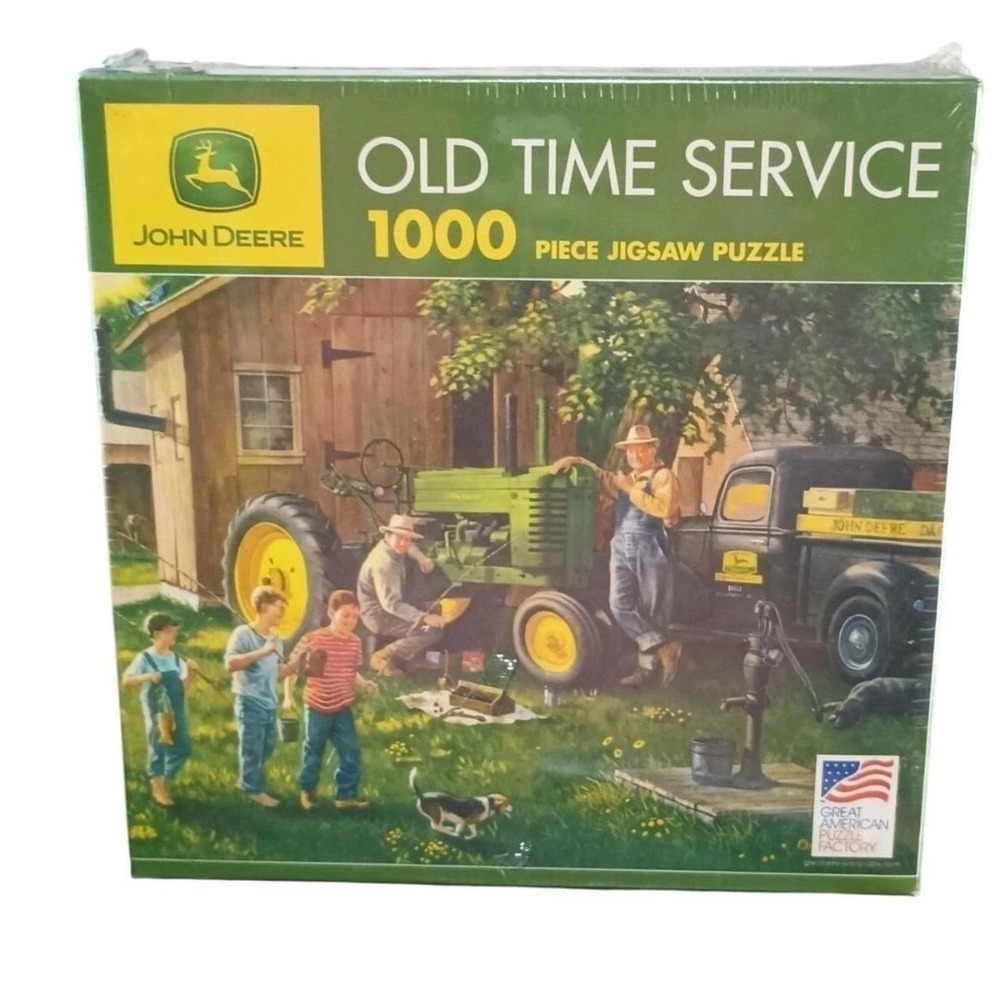 John Deere Old Time Service 1000 Piece Jigsaw Puzzle Charles Freitag 8623 New